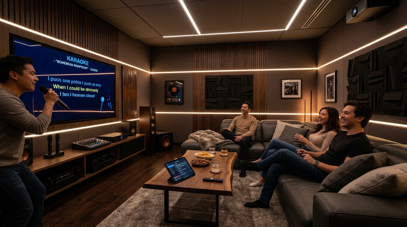 Thiết Kế Thi Công Phòng Karaoke & Rạp Chiếu Phim Gia Đình